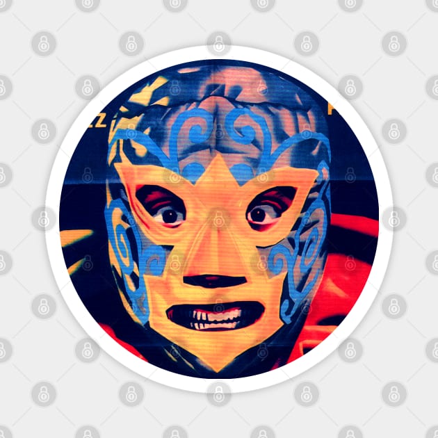 Vintage Mexican Cinema Icons Lucha Libre Magnet by chilangopride